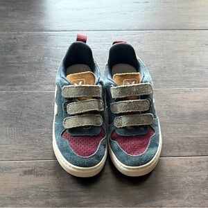 Veja Kids Sneakers - Blue and Burgundy